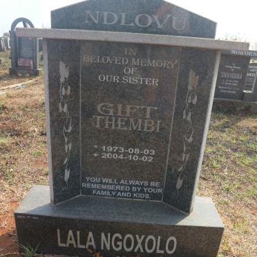 NDLOVU Gift Thembi 1973-2004 