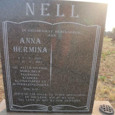 NELL Anna Hermina 1925-1997 