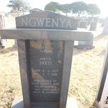 NGWENYA Amon Sketi 1937-1996