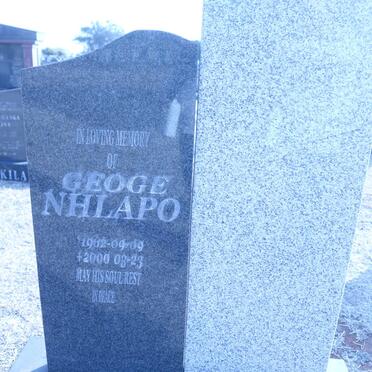 NHLAPO Geoge 1962-2000