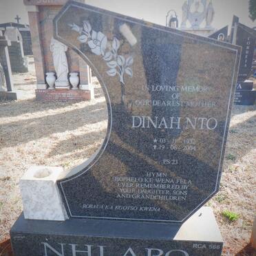 NHLAPO Dinah Nto 1932-2004