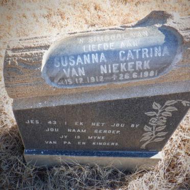 NIEKERK Susanna Catrina, van 1912-1981