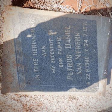 NIEKERK Petrus Daniel, van 1940-1971