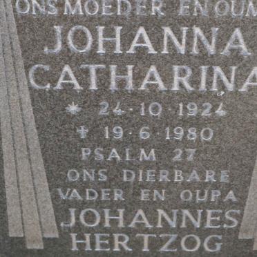 NIEKERK Johannes Hertzog, van 1927- &amp; Johanna Catharina 1924-1980