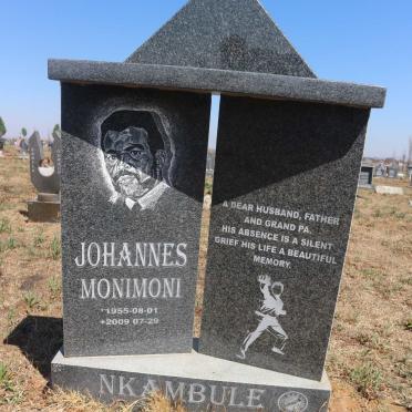 NKAMBULE Johannes Monimoni 1955-2009