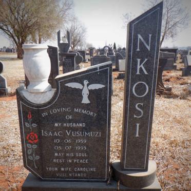 NKOSI Isaac Vusumuzi 1959-1993