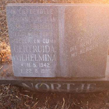 NORTJE Gertruida Wilhelmina 1942-1985