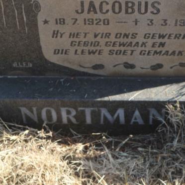 NORTMAN Johannes Albertus Jacobus 1920-1982