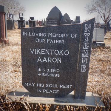 NYEMBE Vikentoko Aaron 1910-1995