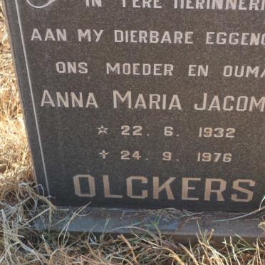 OLCKERS Anna Maria Jacomina 1932-1976