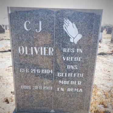 OLIVIER C.J. 1904-1981
