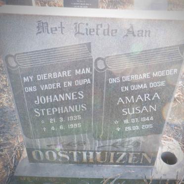 OOSTHUIZEN Johannes Stephanus 1935-1995 &amp; Amara Susan 1944-2015