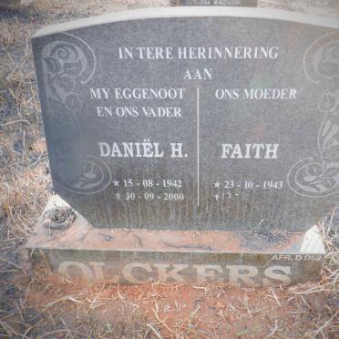 OLCKERS Daniël H. 1942-2000 &amp; Faith 1943-