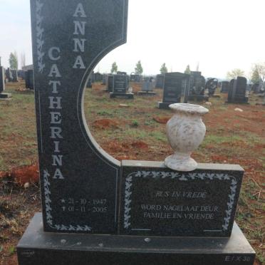 OLIVIER Anna Catharina 1947-2005 