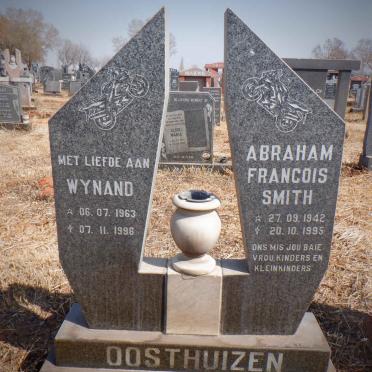 OOSTHUIZEN Abraham Francois Smith 1942-1995 :: OOSTHUIZEN Wynand 1963-1996