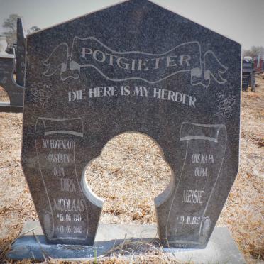 POTGIETER Dirk Nicolaas 1949-2005 &amp; Meisie 1953-