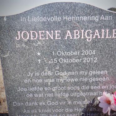 POTGIETER Anje 197?-2016 :: POTGIETER Jodene Abigaile 2004-2012