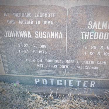 POTGIETER Salmon Theodorus 1917-1994 &amp; Johanna Susanna 1906-1975