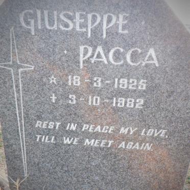 PACCA Giuseppe 1925-1982