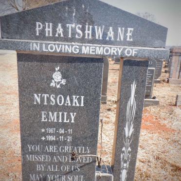 PHATSHWANE Ntsoaki Emily 1967-1994