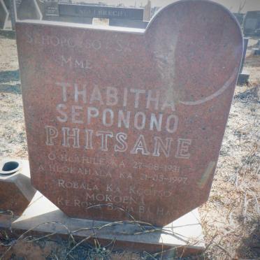 PHITSANE Thabitha Seponono 1931-1997