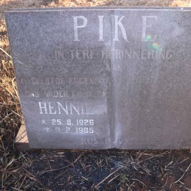 PIKE Hennie 1926-1985