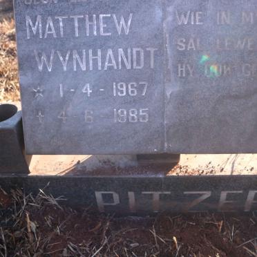 PITZER Matthew Wynhandt 1967-1985