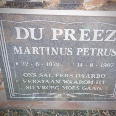 PREEZ Martinus Petrus, du 1973-1997