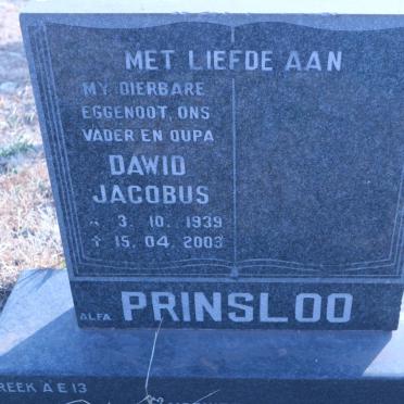 PRINSLOO Dawid Jacobus 1939-2003