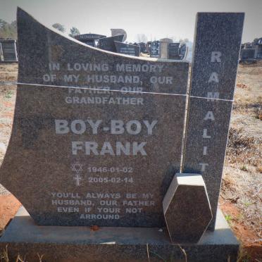 RAMALIT Boy-Boy Frank 1946-2005