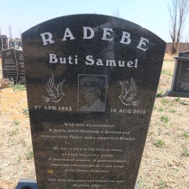 RADEBE Buti Samuel 1953-2012