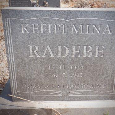 RADEBE Kefifi Mina 1914-1995