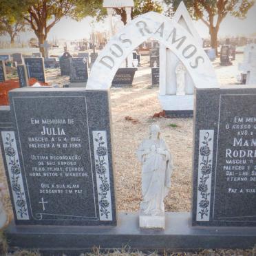 RAMOS Manuel Rodrigues, dos 1915-2001 &amp; Julia 1915-1983