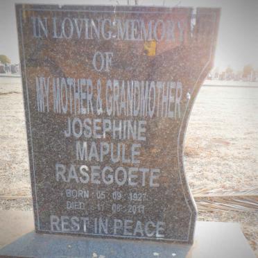 RASEGOETE Josephine Mapule 1927-2011