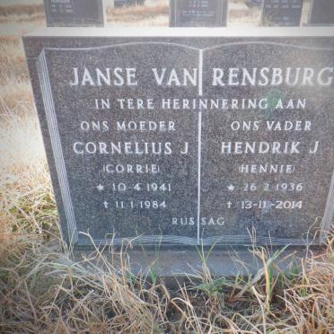 RENSBURG Hendrik J., Janse van 1936-2014 &amp; Cornelius J. 1941-1984