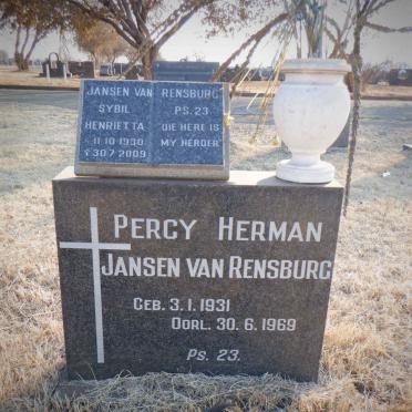RENSBURG Percy Herman, Jansen van 1931-1969