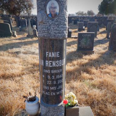 RENSBURG Fanie, van 1949-2013