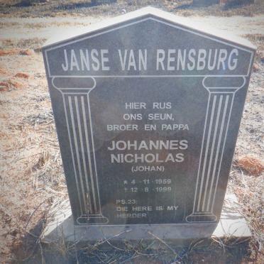 RENSBURG Johannes Nicholas, Janse van 1959-1999