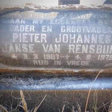 RENSBURG Pieter Johannes, Janse van 1907-1979
