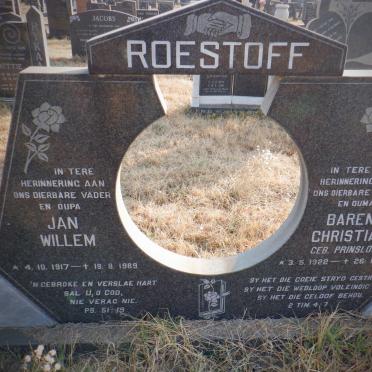 ROESTOFF Jan Willem 1917-1989 &amp; Barend Christiaan PRINSLOO 1922-2001