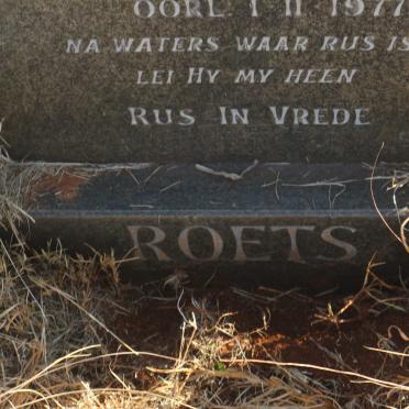 ROETS Marthinus Coenraad 1903-1977