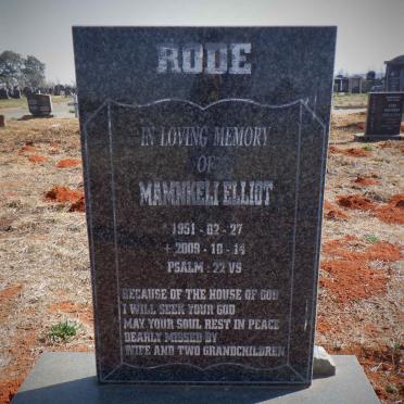 RODE Mamnkeli Elliot 1951-2009