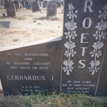 ROETS Gerhardus J. 1910-1986