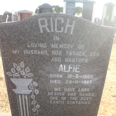 RICH Alfie 1950-1987
