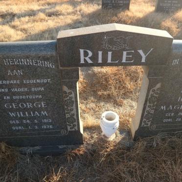 RILEY George William 1913-1976 &amp; Heila Magdalena 1915-2007