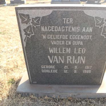 RIJN Willem Leo, van 1917-1985