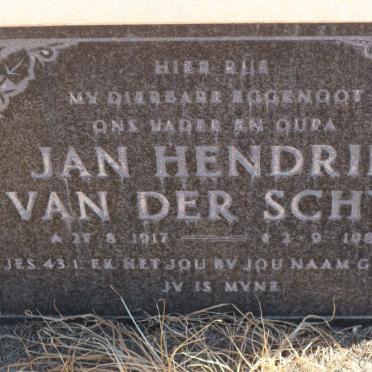 SCHYF Jan Hendrik, van der 1917-1982