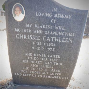 SCHÄFER Chrissie Cathleen 1933-1975