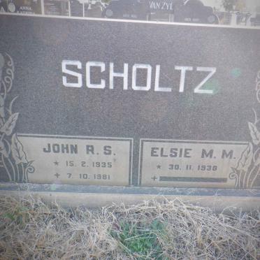 SCHOLTZ John R.S. 1935-1981 &amp; Elsie M.M. 1938-