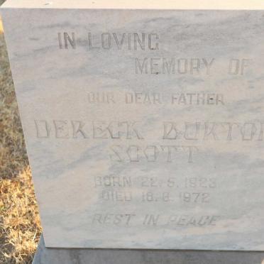 SCOTT Dereck Burton 1923-1972